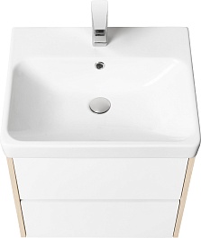 Акватон Тумба под раковину Сканди 55 дуб верона, белая – фотография-2